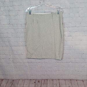 Amanda Chelsea  Woman's Black‎ & White Checker  Pencil Skirt M NWT 98$